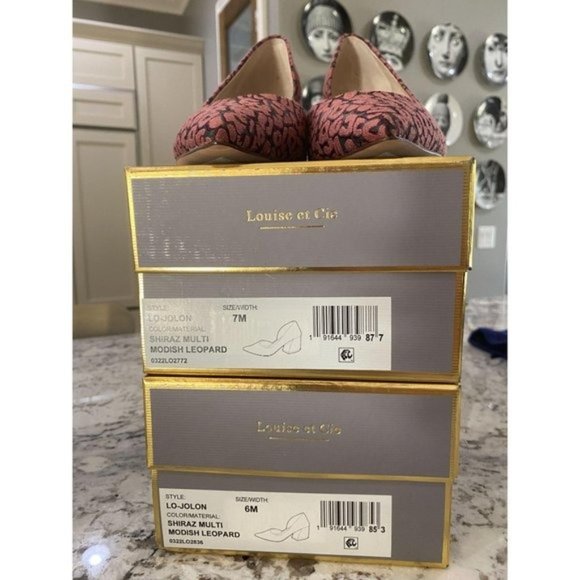 Louise et Cie Jolon Flared Heel Pump Leopard NWT - Picture 6 of 6